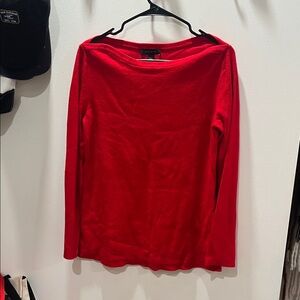 Ann Taylor Bold Red Long Sleeve Top